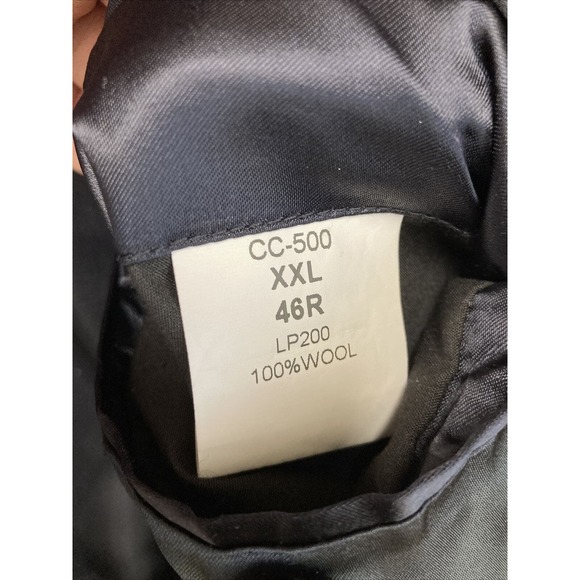 LORO PIANA Storm System Coat Jacket Button Up Wool 46 R Navy Blue 2XL - Picture 9 of 12